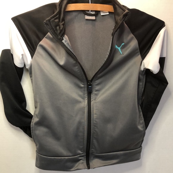 Puma Size 6 Boys Grey Zip Jacket - Picture 6 of 8